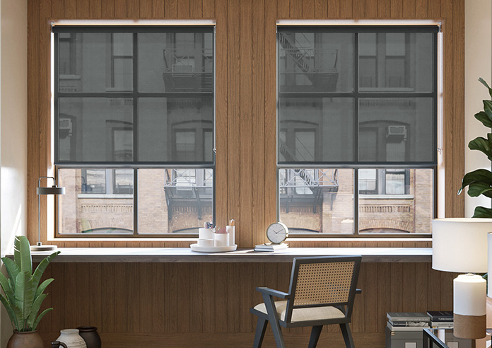 Screenview (FR), Charcoal - Twist&Fit Roller Blind - Image 3